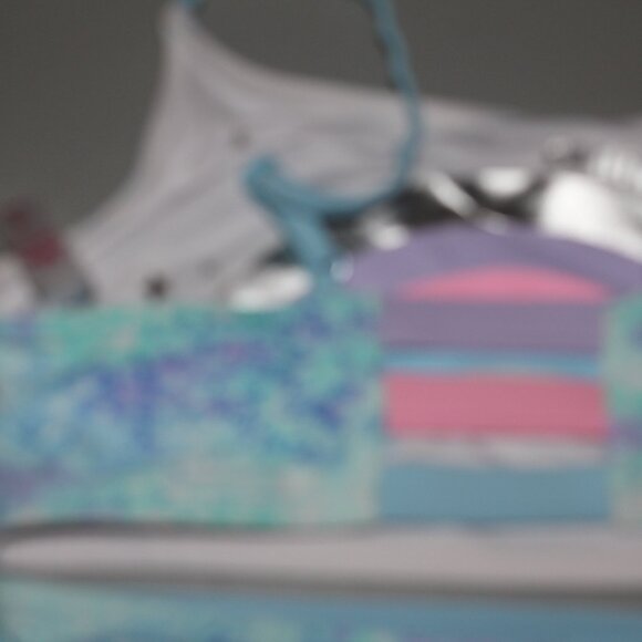 Multi Color Reversibile 2 Pcs Justice Bikini Swimsuit Size 16 - Picture 12 of 16